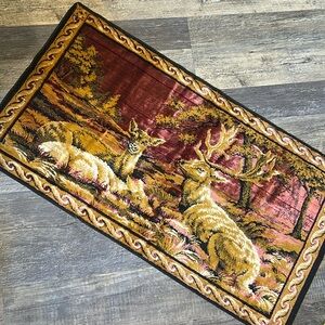 Vintage velvet wall tapestry hanging